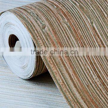 wood texture soundproof vinyl ktv wallpaper