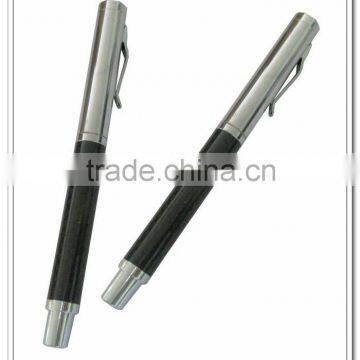 Customized logo carbon fibre fountain pen,promotion pen