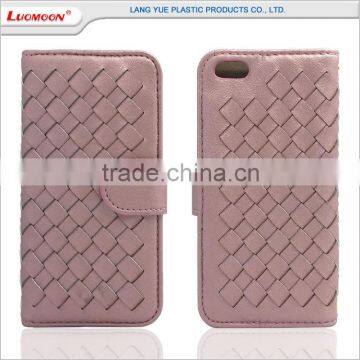 Card Holder Woven Patttern Leather Flip Case for Huawei Ascend G700 g7 G620/C8817L G6/P6 MINI photo-2
