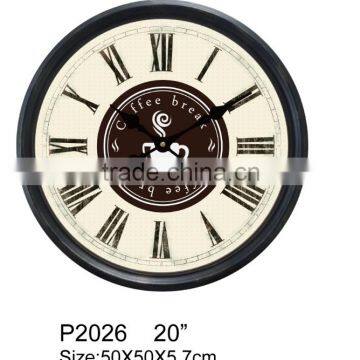 Coffee Time Office Style Plastic Large 20 Inch Wall Clock photo-2