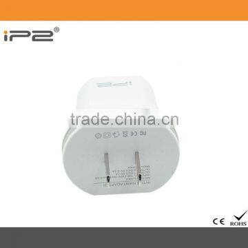 IP2 Universal Dual USB Wall Charger for iPhone 5/5S/5C, 4/4S/3/3G, Samsung Galaxy S5/S4/S3, Note 2/3 IP102