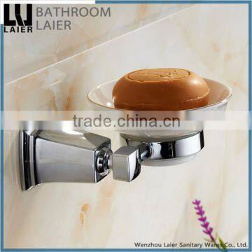 Hotel Style Zinc Alloy Chrome Finishing Bathroom Accessories Wall Mounted Soap Dish holder