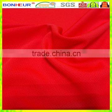 HV RED polo shirt making fabric breathable mesh birdeye fabric