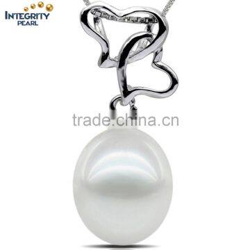 2016 new fashion cheap 9-10mm drop white freshwater jewel pearl pendant