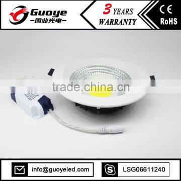 hight lumen 15W led down light fixtures with 15W COB lamp