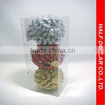 Christmas Decoration For Plastic Ball Hanging/3 Balls Each Set
