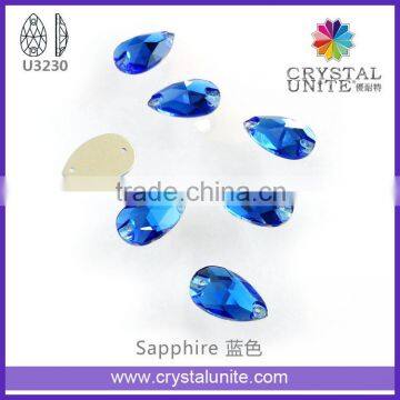 New Fashion Teardrop Crystal Sew on Rhinestones