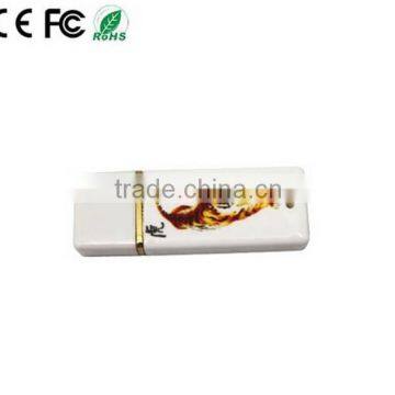 Promotional Usb Flash Disk With Siberian Tiger/blue and White Porcelain