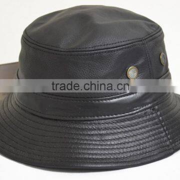 fashion leather bucket hat wholesale