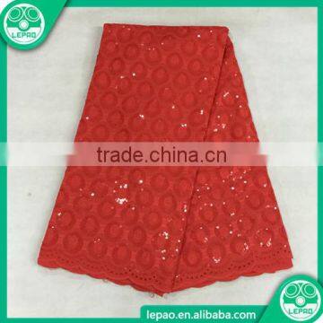 Low Price Africa Cotton Sequins Fabric,Shining Nigeria Cloth,50MT MOQ photo-2