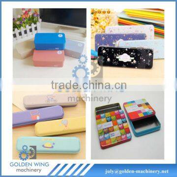 Fully automatic Geometry Box Pencil Case Writing Pen Container Tin Can Making Machine Manufacturer