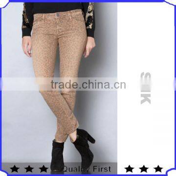 Fashion woman jeans design with prints SHK867 woman jeans