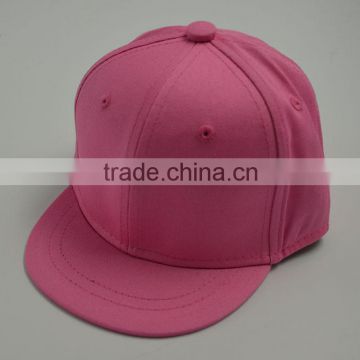 High Quality Custom Blank Flat Brim 6 Panel Snapback Cap/Hat