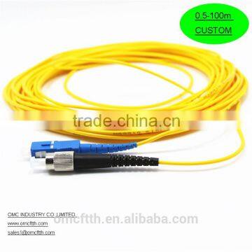 High quality China-made SC UPC-FC UPC Simplex Fiber optic patch cord