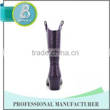 High Quality Beautiful High Heels Designer Rain Boots