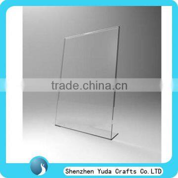 a5 acrylic menu stand,acrylic tabletop menu display stand,plexiglass menu display holder