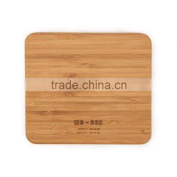 Bamboo Edition Dual Port Qi-standard Wireless Charging Pad With LED Indicators With All Qi-enabled Devices photo-3