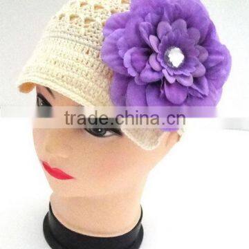 Multi colors crochet hat,toddler newsboy hat