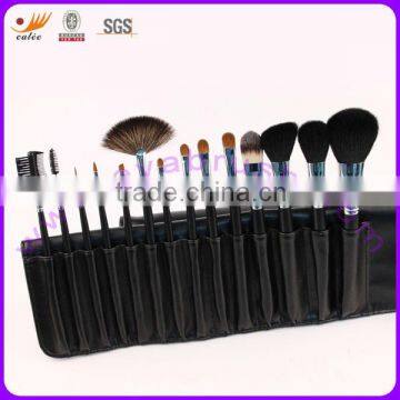 OEM Synthetic Hair and Natural Hair Wood Handle Travel Makeup Brush Set