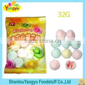 Round Marhsmallow Strawberry fiiling Marshmallow