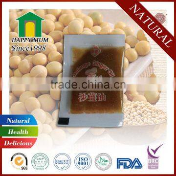 Chinese Best Selling mini ginger sauce 8ml in Sachet Soy Sauce