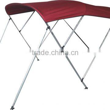 boat canopy with 600d burgundy polyester