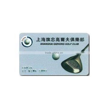 high quality golf club membership card