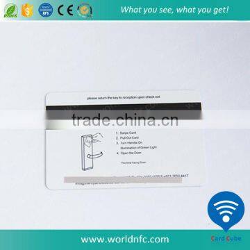Nice printing plastic pvc magnetic stripe card with signature