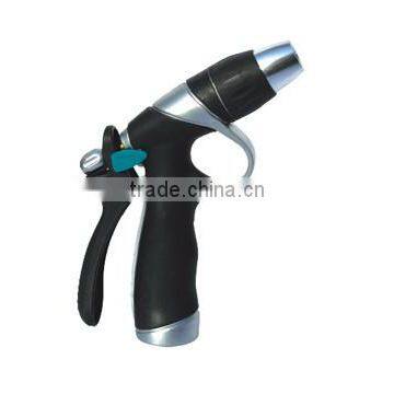 Transparent hose nozzle ZINC alloy plastic spray gun car wash w/adjustable Brass tip