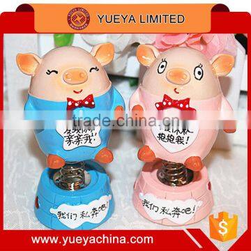 lovely car decoration piggy lovers tumbler Automotive upholstery