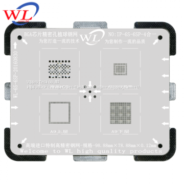 WL BGA Reballing Stencil template for iphone 5/5C/5S/6/6P/6s/7 BGA Rework Stencils