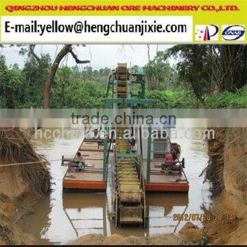 Small Gold Mining Dredger in River photo-4
