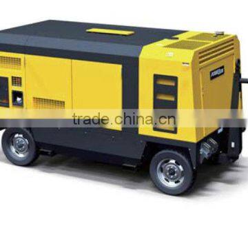 movable screw air compressor with fuel tank