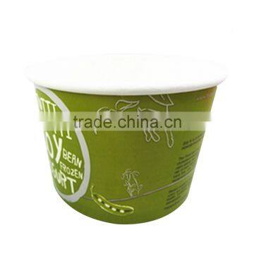 Custom Printed Disposable Paper Ice Cream Cups With Clear Lid photo-5