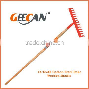 2014 new product garden rake 14 tooth