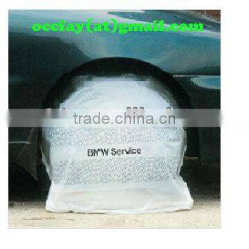 disposable plastic car wheel bags/cover