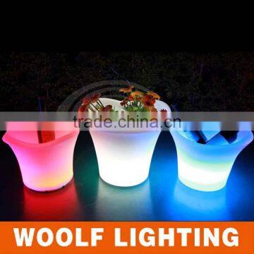 WOOLF Led Furniture From China Waterproof Led High Ice Bucket Bar Table Furniture Supplier photo-2
