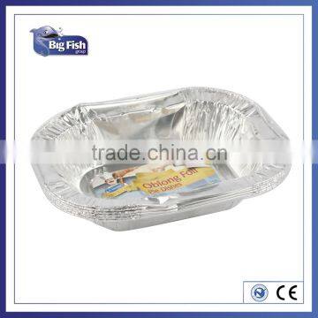 rectangle aluminium foil food tray box food container with lid bulk production