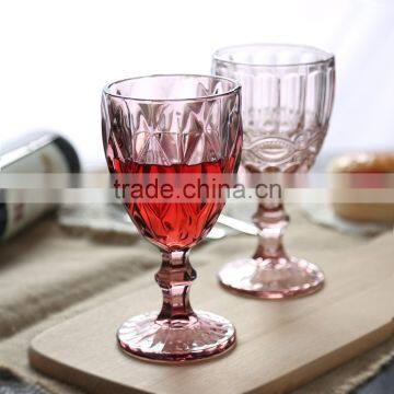 300ml lead free vintage wine glass vintage wine glass goblet 10oz engraved wine glass mug