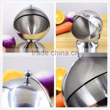 Stainless Steel Spice Jar Condiment Server Sugar Bowl With Rolltop Lid photo-6
