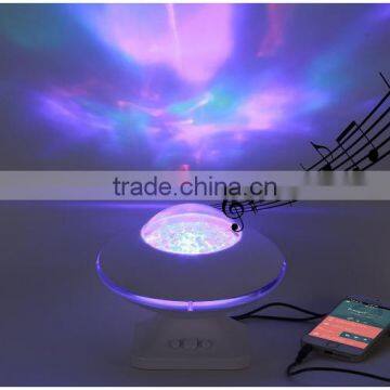 New Popular Selling Aurora Star Night Light Music Projector, UFO Design Color Diamond Music Night Light Projector For Wholesale