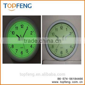 Round luminous wall clock/round alarm clock/luminous clock