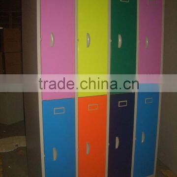 Steel Colourful Hasp Lock 6 Doors Wardrobe Lockers 6 Doors Metal Wardrobe Lockers photo-2