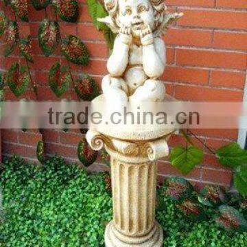 FO-6303 Polyresin angel(cherub) sculpture,garden ornaments statue,outdoor decorations