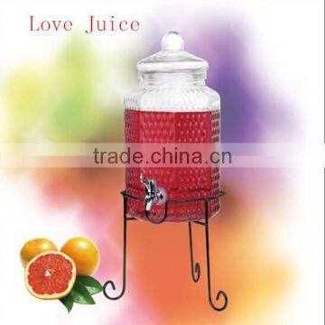 Transparent Glass Juice Dispensers With S/S Lid photo-3