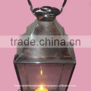 Stainless steel candle lantern