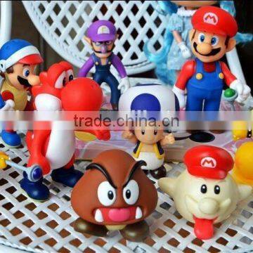 OEM Wholesale cartoon mini figure,3D plastic custom figurine, plastic pvc mini plastic toy figurines