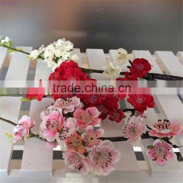 SJ20170017 Artificial Plum Flower Branch Pink Fake Plum Flower Branch Decoration