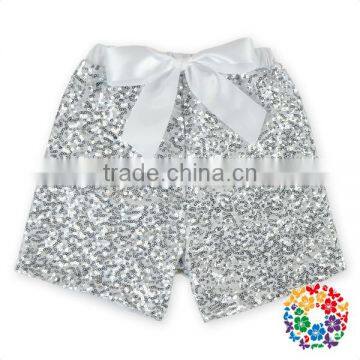 Baby Girls Gorgeous Gold Rose Short Sequin Pants Bow Knot Icing Shorts photo-2