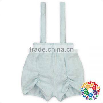 Wholesale Baby Cotton Solid Color Summer Strape Baby Girl Shorts